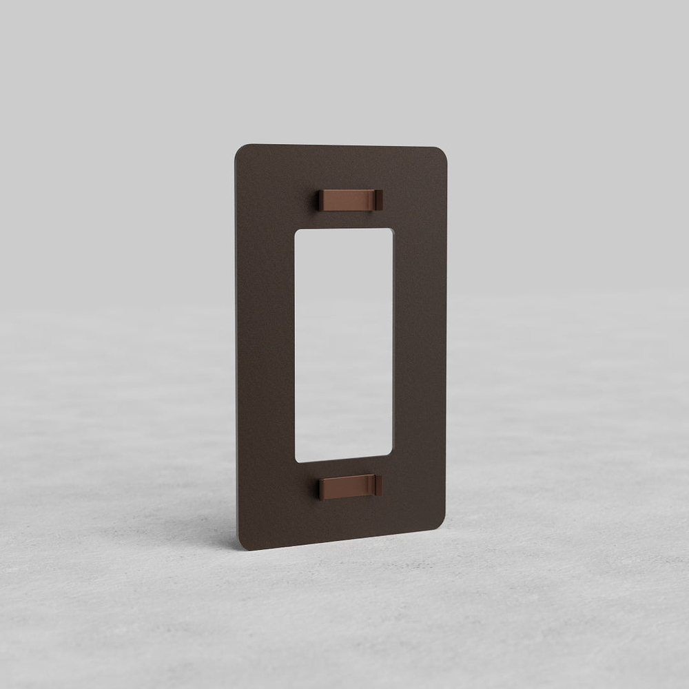 Kew 1G Outlet Plate - Bronze