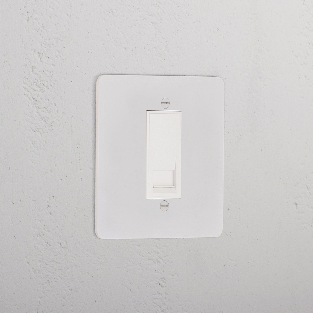 Single BT Master Socket - Paintable | White