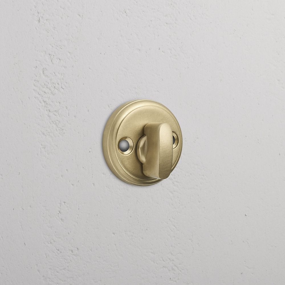 Canning Privacy Deadbolt Set - Antique Brass