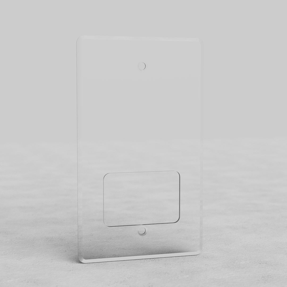 Shaver Socket Front Plate – Clear