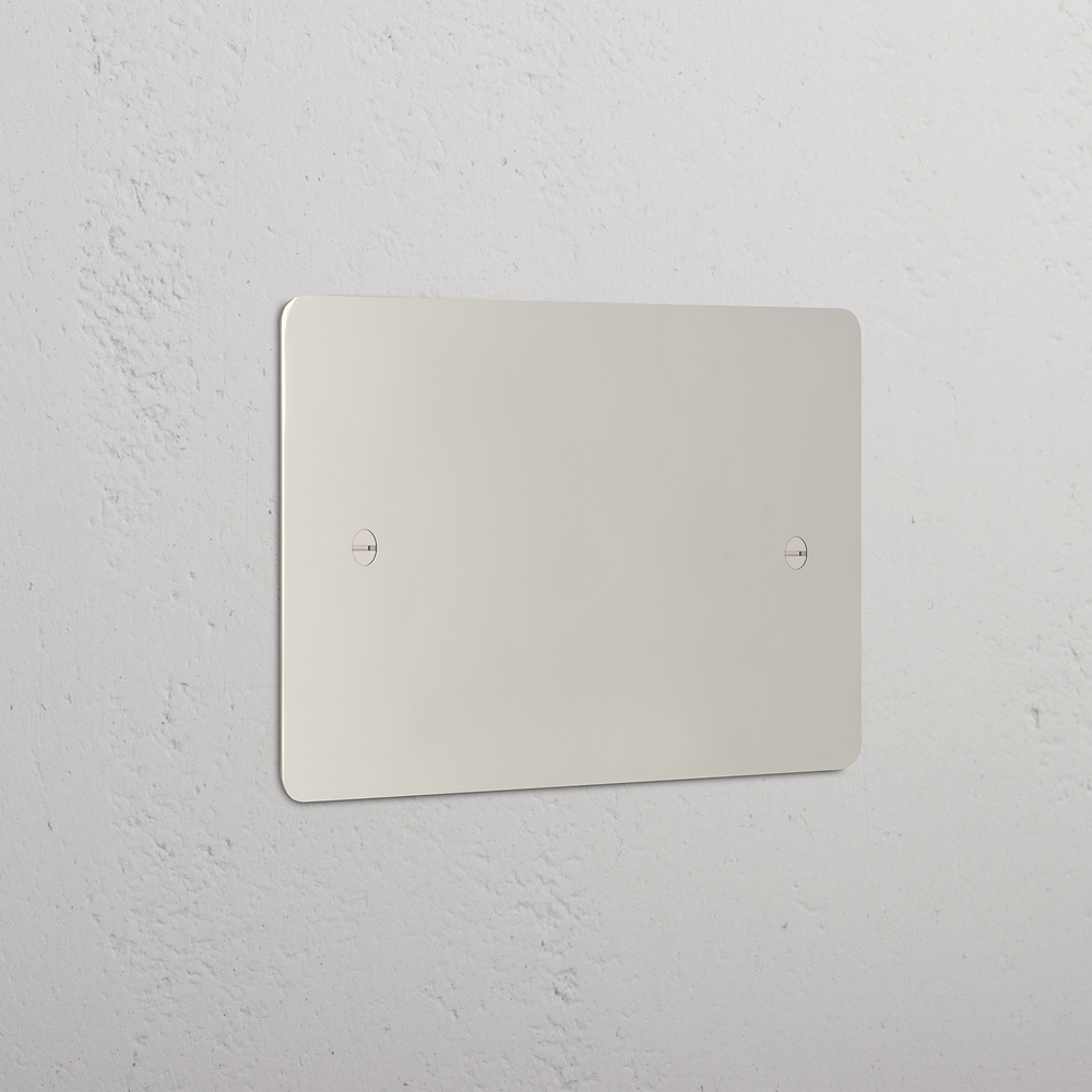 Double Blank Plate - Polished Nickel