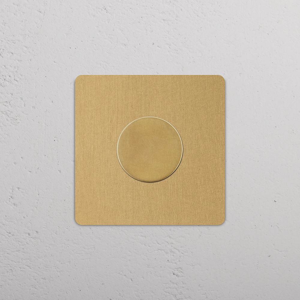 Grove Single Dimmer Switch - Antique Brass