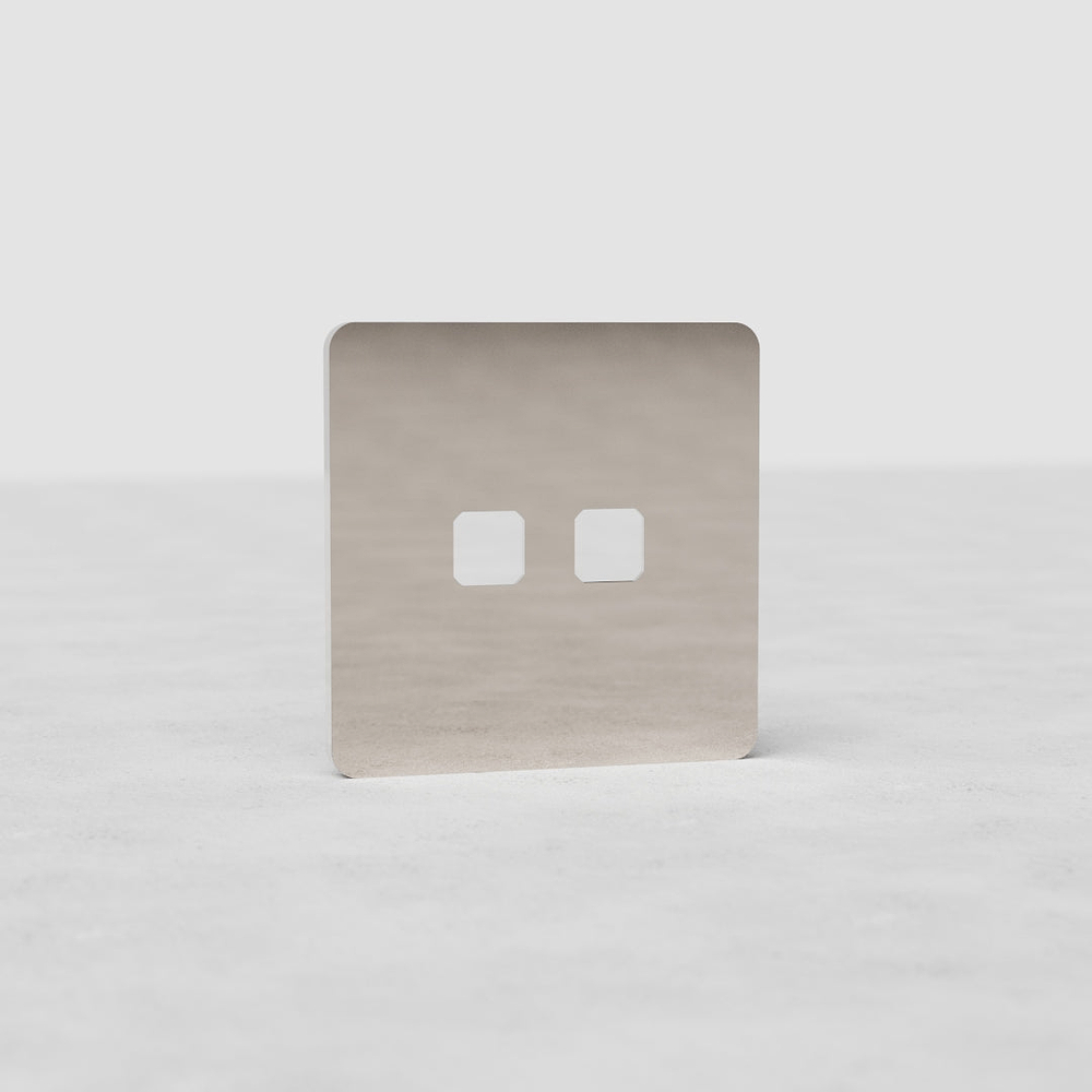 Grove Einfachrahmen 2x – Poliertes Nickel