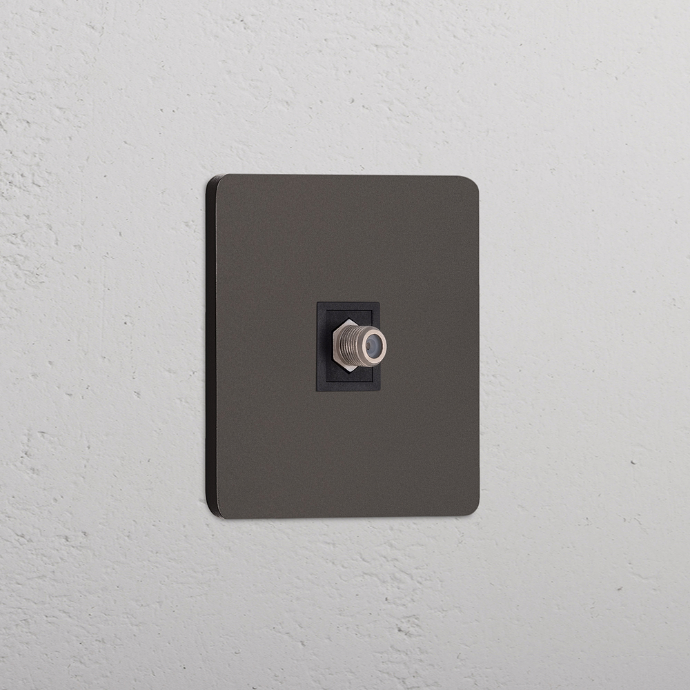 Grove Single Satellite Socket - Bronze | Black