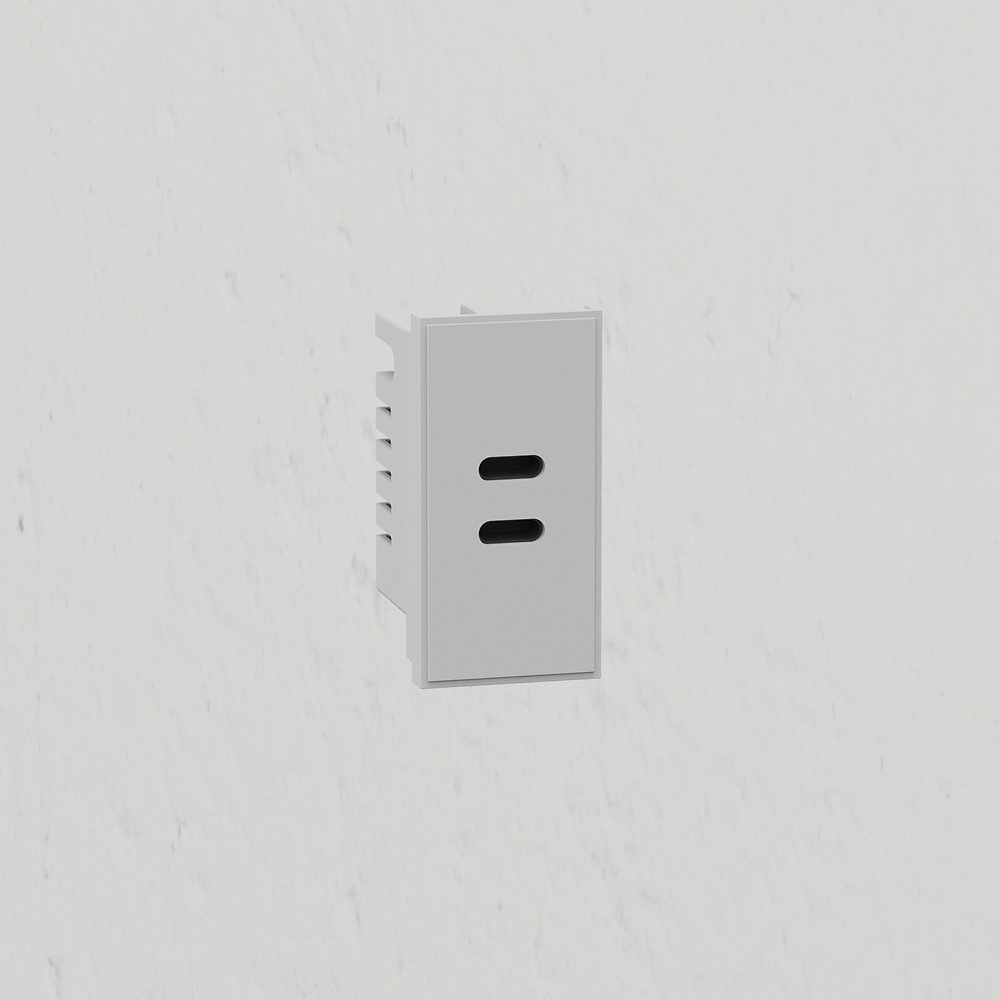 USB-C+C 25mm Module - White