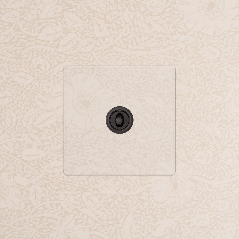 1G Centre Retractive Toggle Switch - Clear Bronze