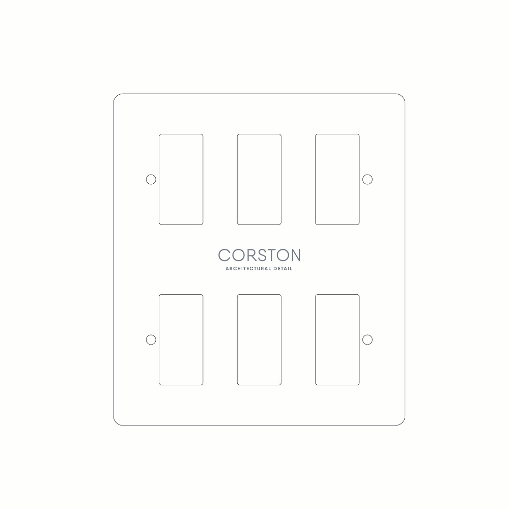6G Rocker Front Plate Paper Template