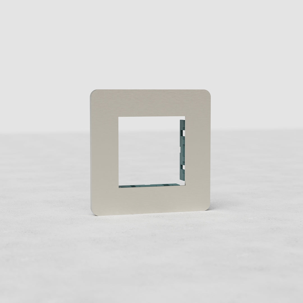 Grove Single 45mm Module Plate – Satin Nickel
