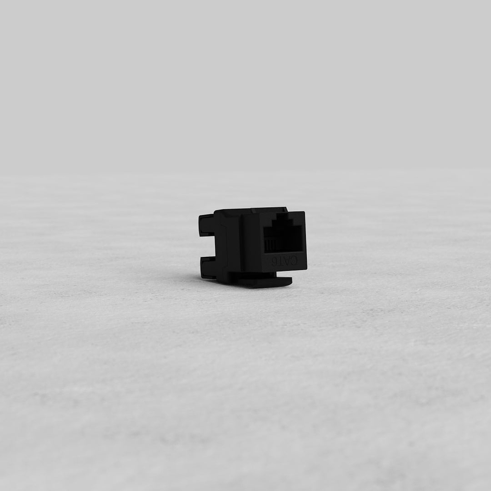 CAT 6 Keystone Module - Black
