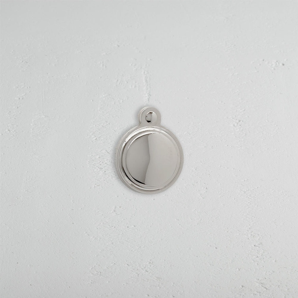 Canning Covered Key Escutcheon - Polished Nickel