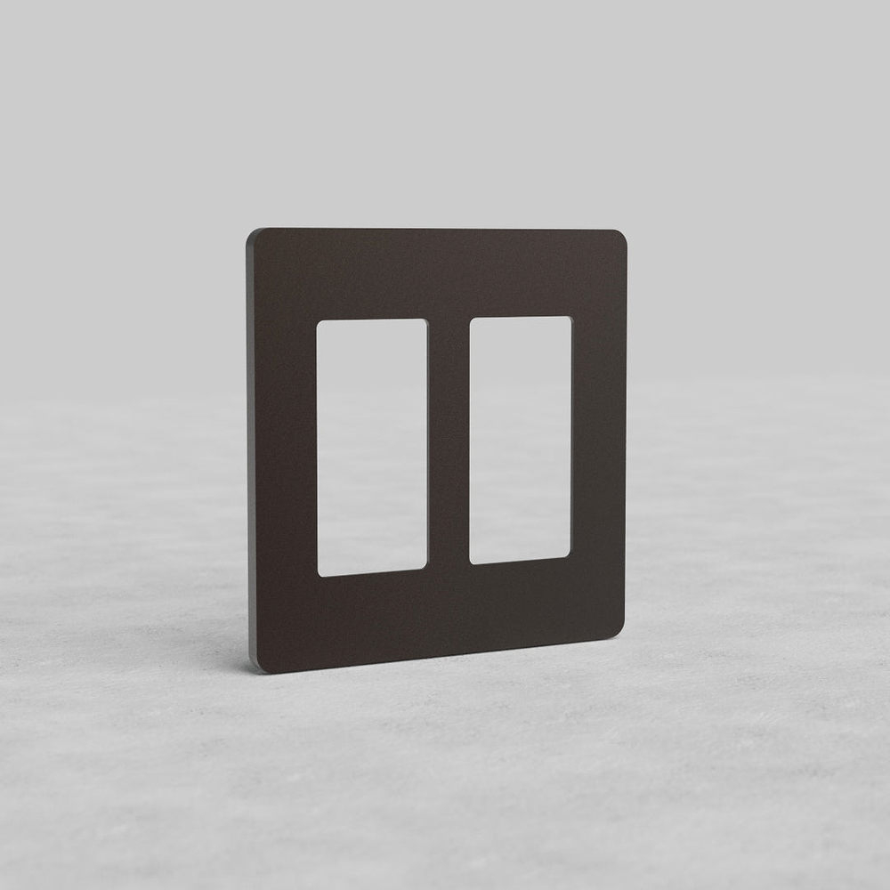 Grove 2G Outlet Plate - Bronze