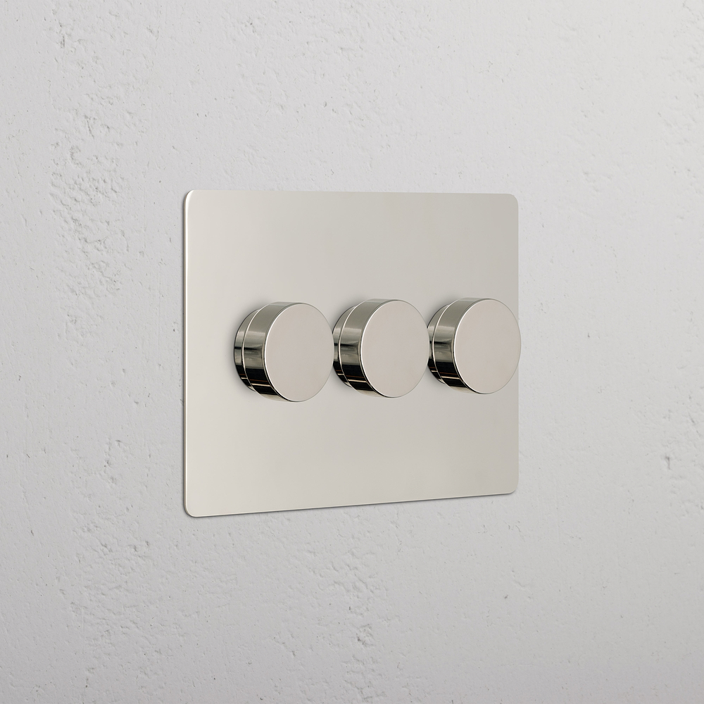 Kew 3G Dimmer Switch - Polished Nickel