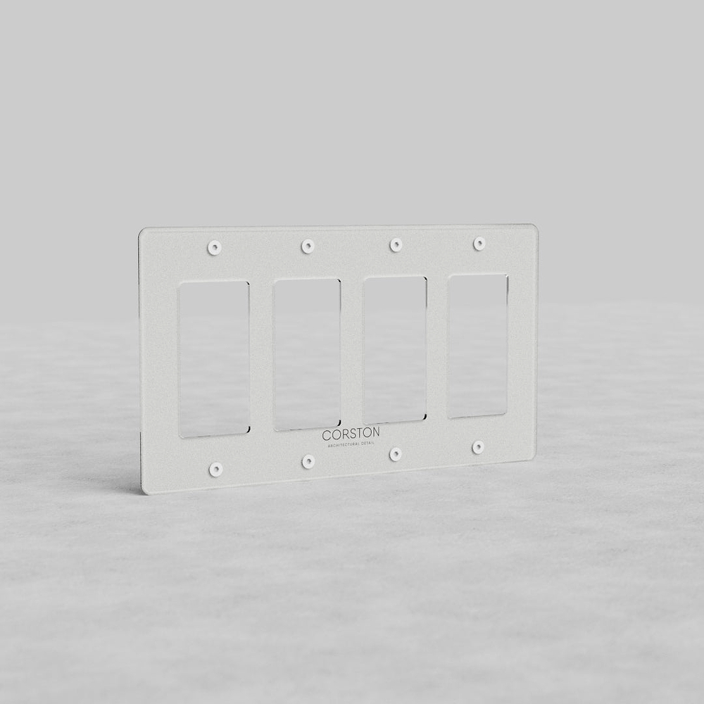 Kew 4G Outlet Plate - Clear