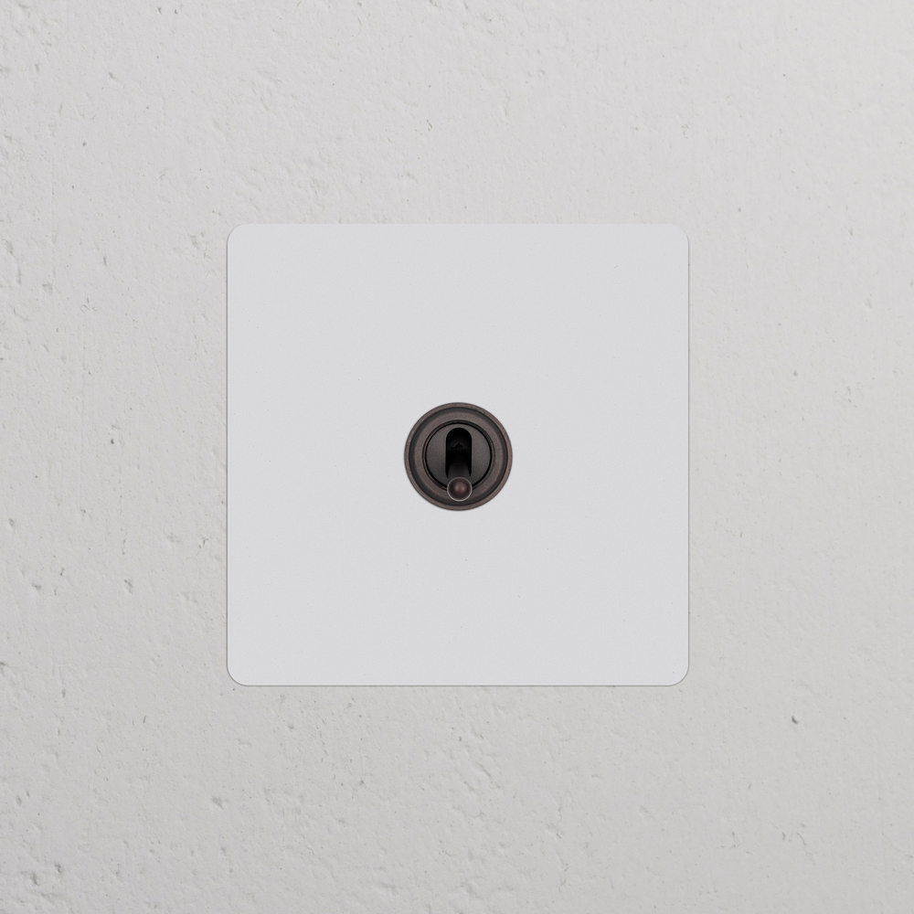 Single Smart Retractive Toggle Switch – Paintable Bronze