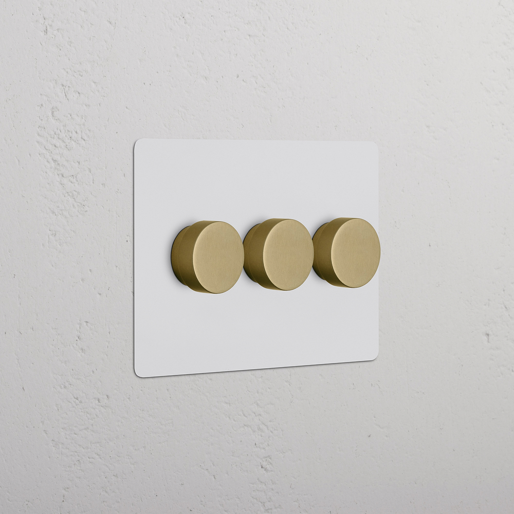 Kew 3G Dimmer Switch - Paintable Antique Brass