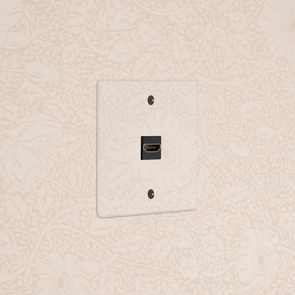 Single HDMI Socket - Clear | Black