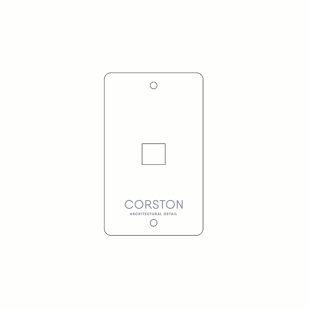 1G Keystone Front Plate Paper Template