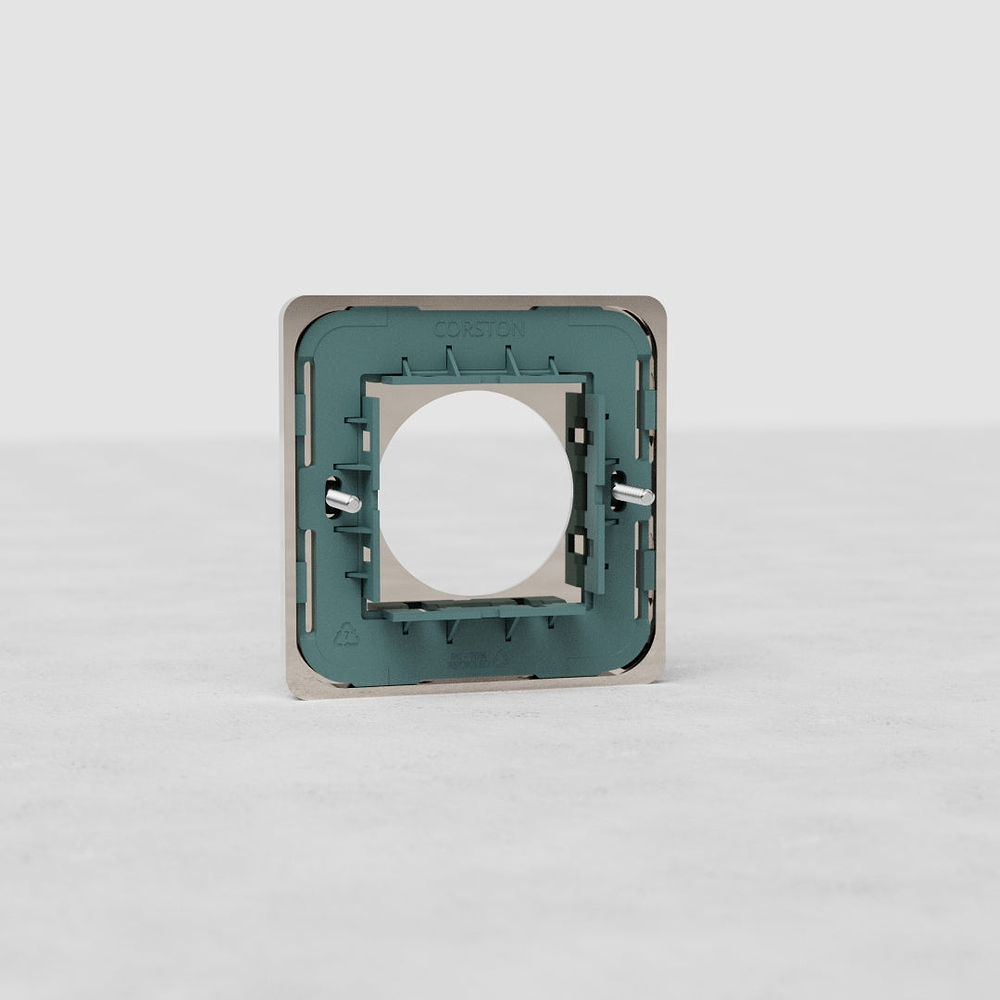 Grove Plaque de Prise (Simple) - Nickel Poli