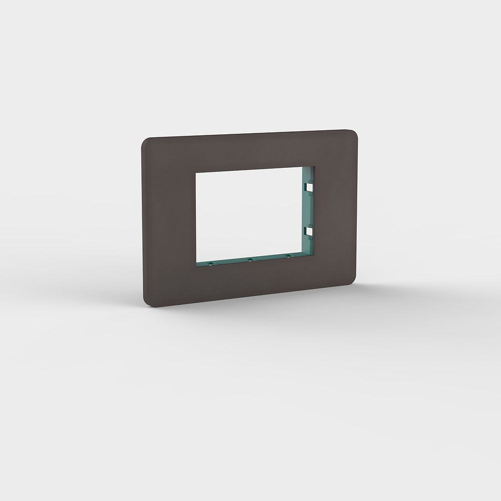 Grove 3-Module 3x Socket Plate – Bronze