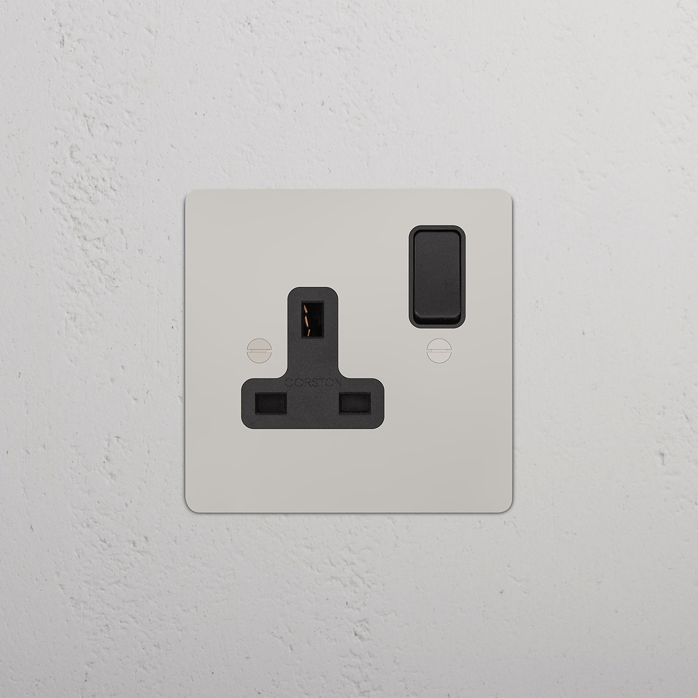 Single Socket - Polished Nickel | Black
