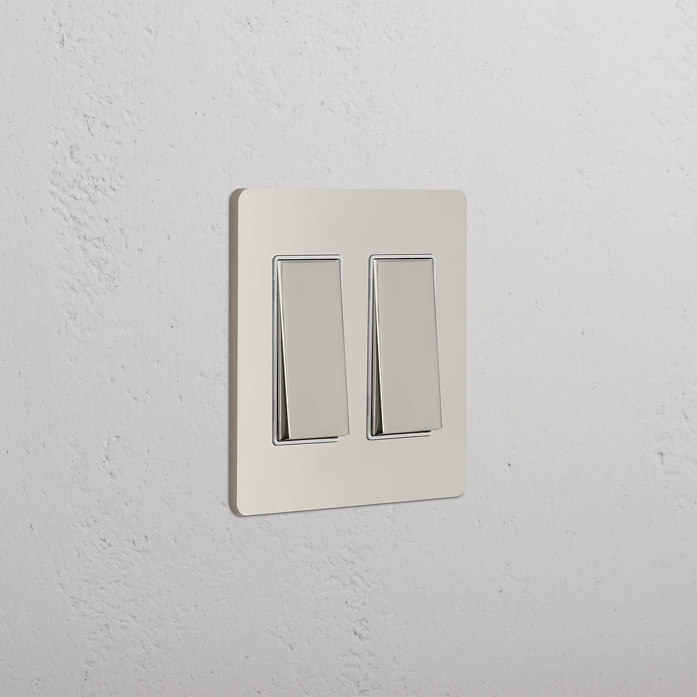 Grove 2G Rocker Switch - Polished Nickel White