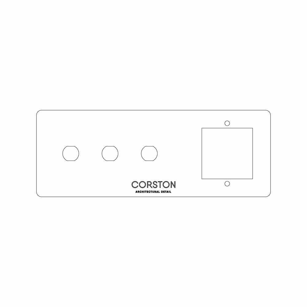 Module & 3G Switch Front Plate Paper Template