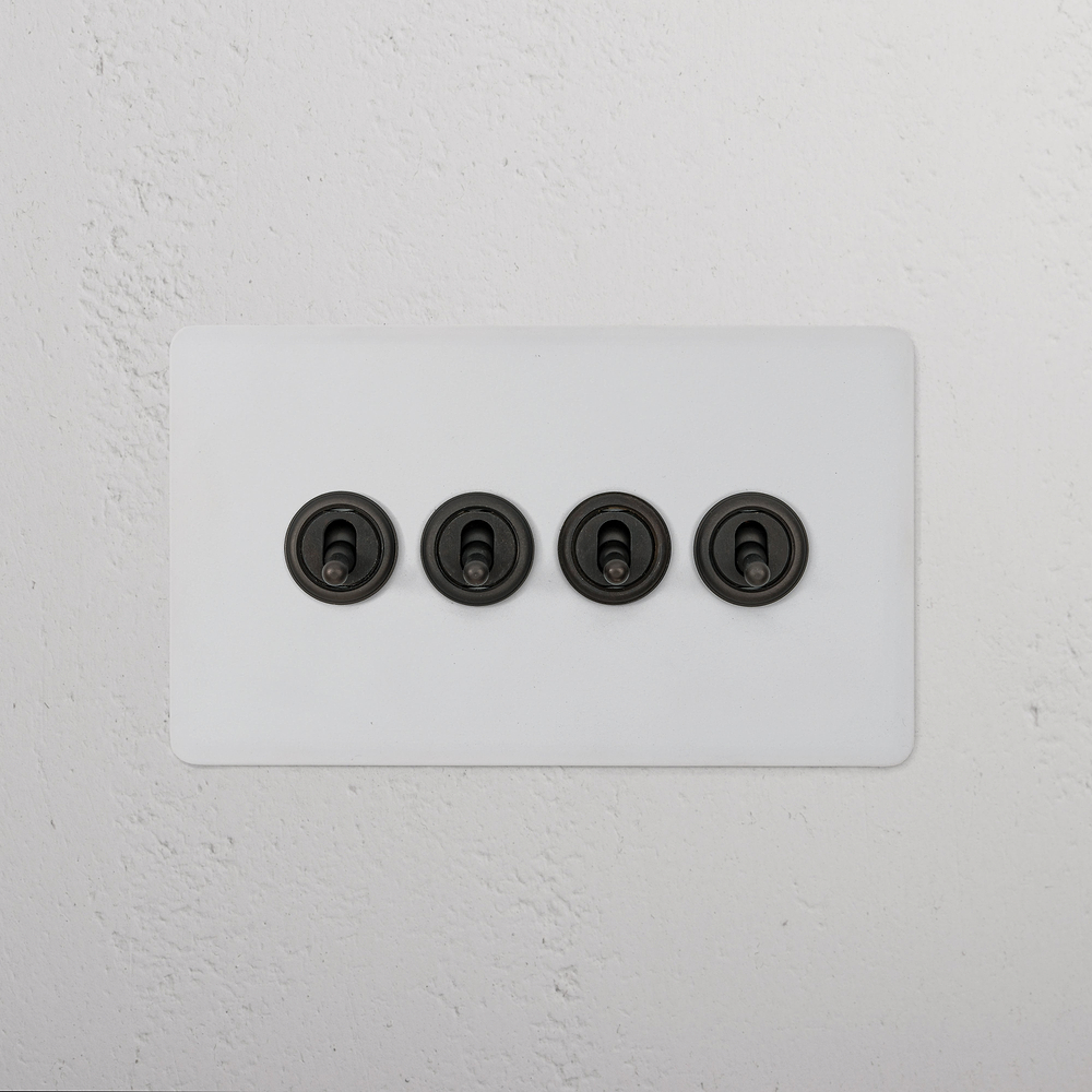 4G Two Way Toggle Switch - Paintable Bronze