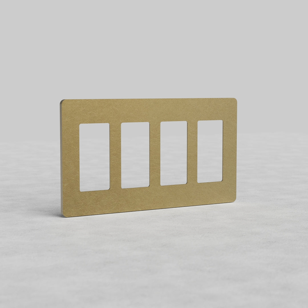 Grove 4G Outlet Plate - Antique Brass