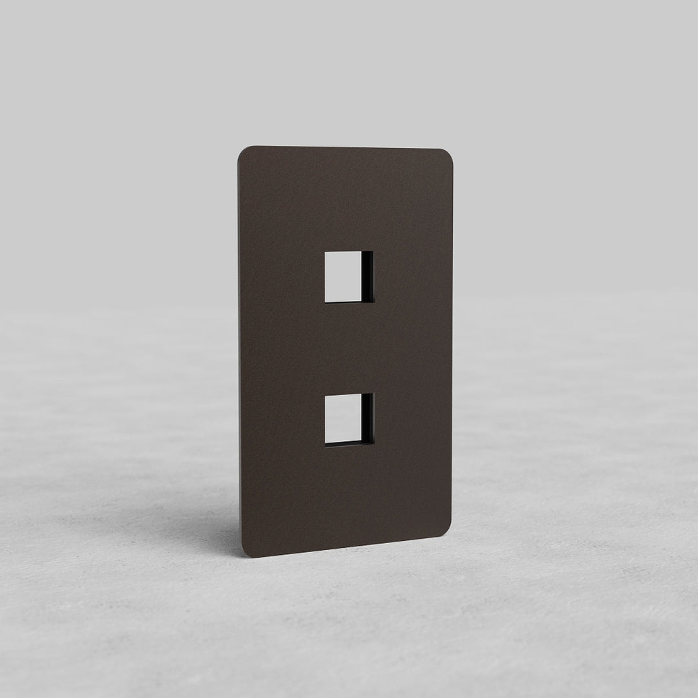Kew 1G 2x Keystone Plate - Bronze