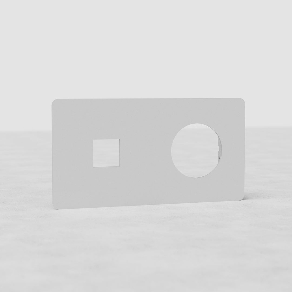 Kew Plaque Insert Keystone x1 & Prise x1 (Double) - Peignable
