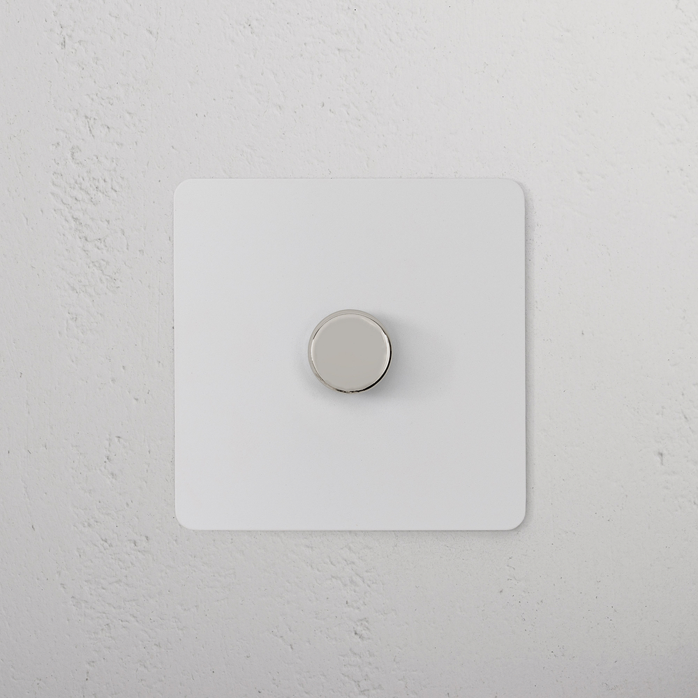 1G Two Way Dimmer Switch - Paintable Polished Nickel