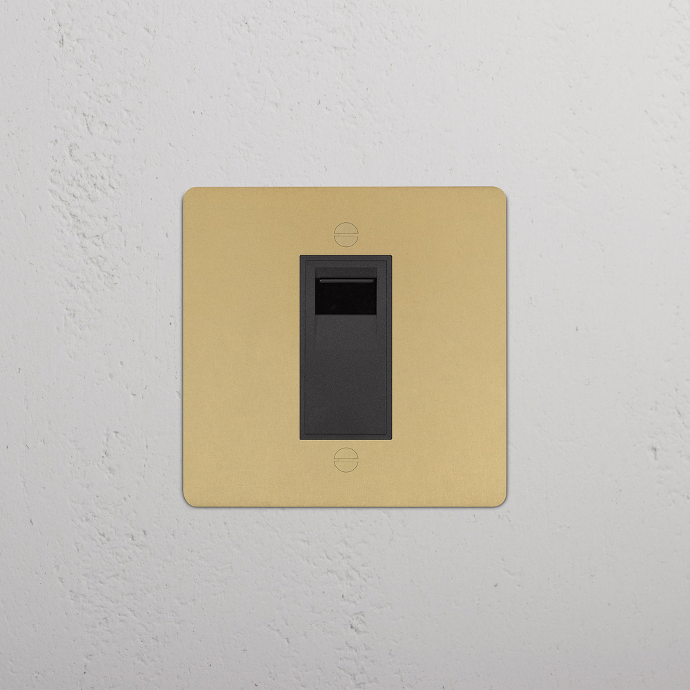 Single BT Slave Socket - Antique Brass | Black