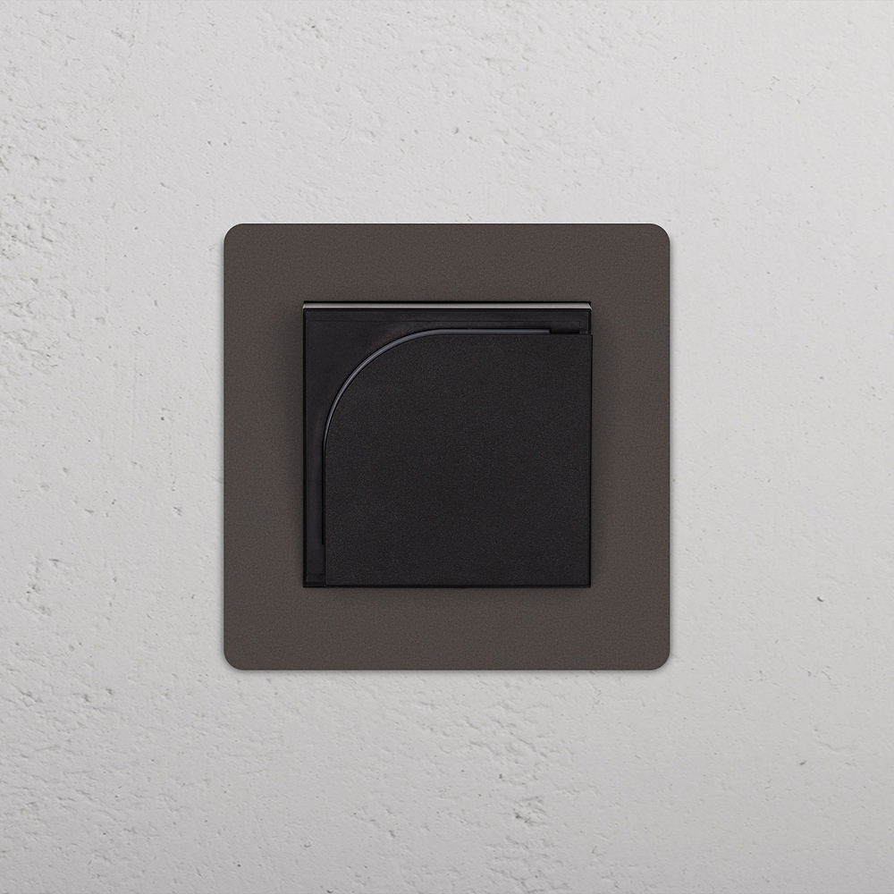Grove Single Hotel Key Card Switch - Bronze | Black