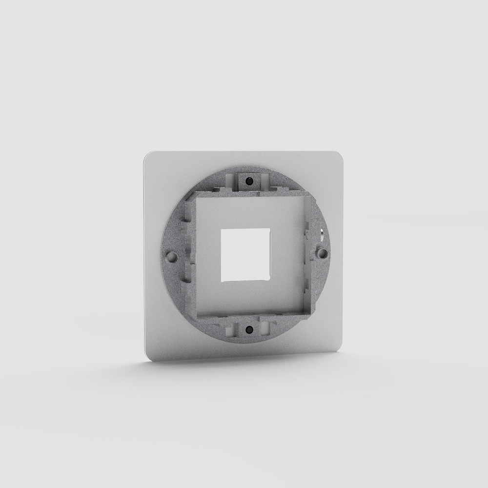 Kew Single Keystone Module Plate - Clear | Black