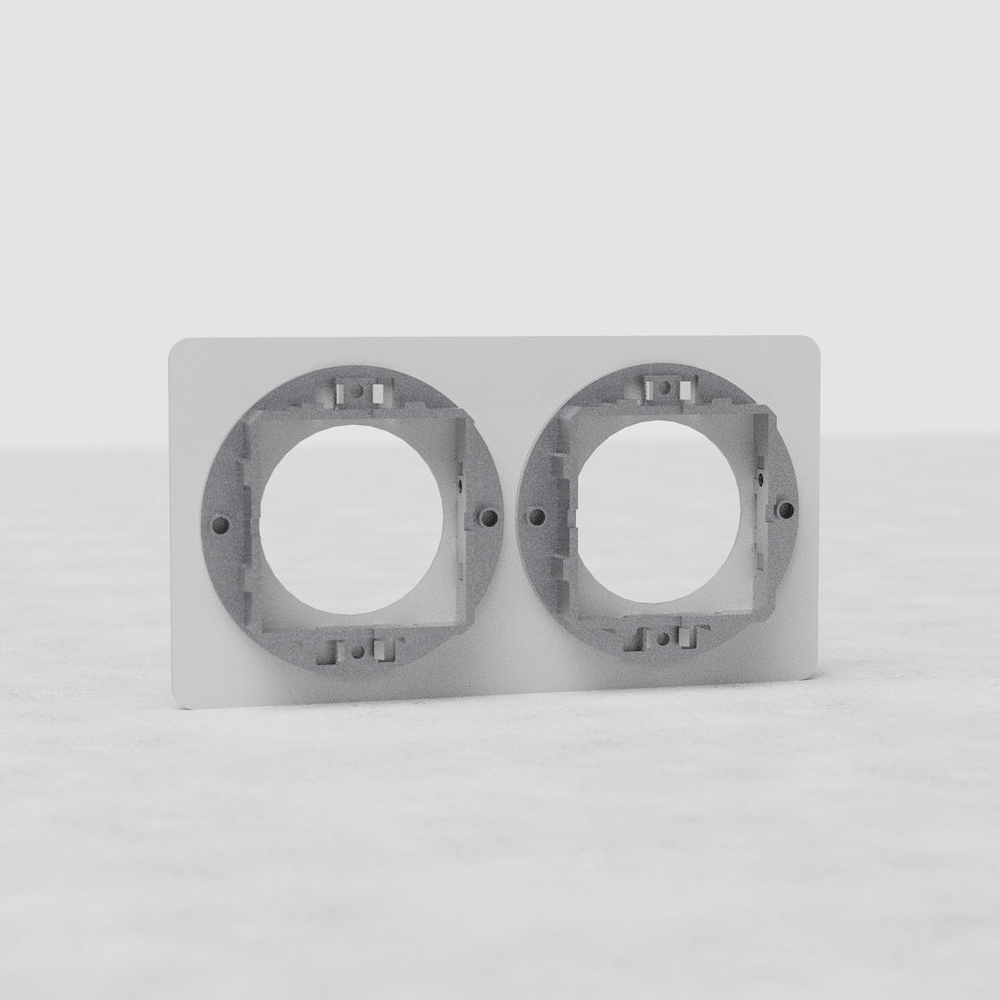 Kew Plaque de Prise (Double) - Peignable
