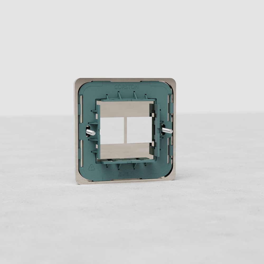 Grove Single 2x Keystone Module Plate - Polished Nickel