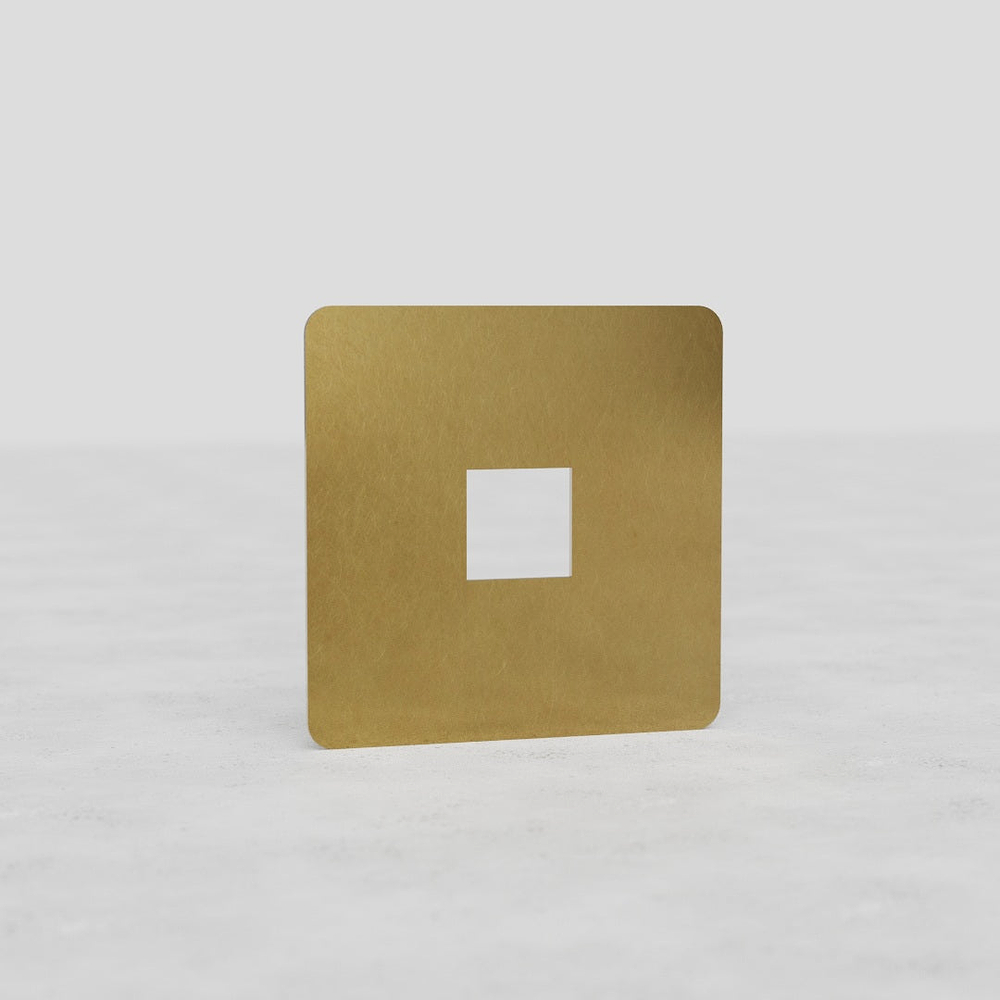 Kew Single Keystone Module Plate - Antique Brass