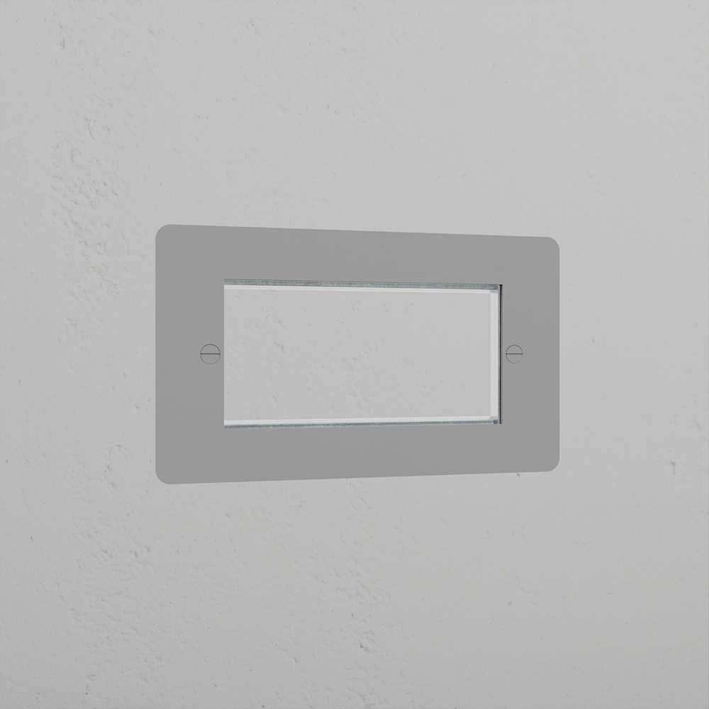 Double 100mm Module Plate - Paintable
