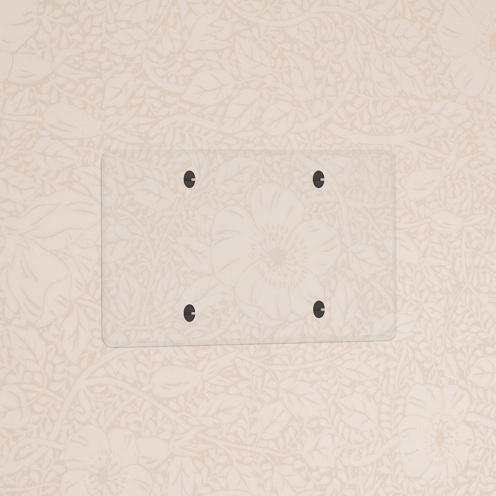 Kew Plaque Obturatrice (Double) - Transparence | Noir