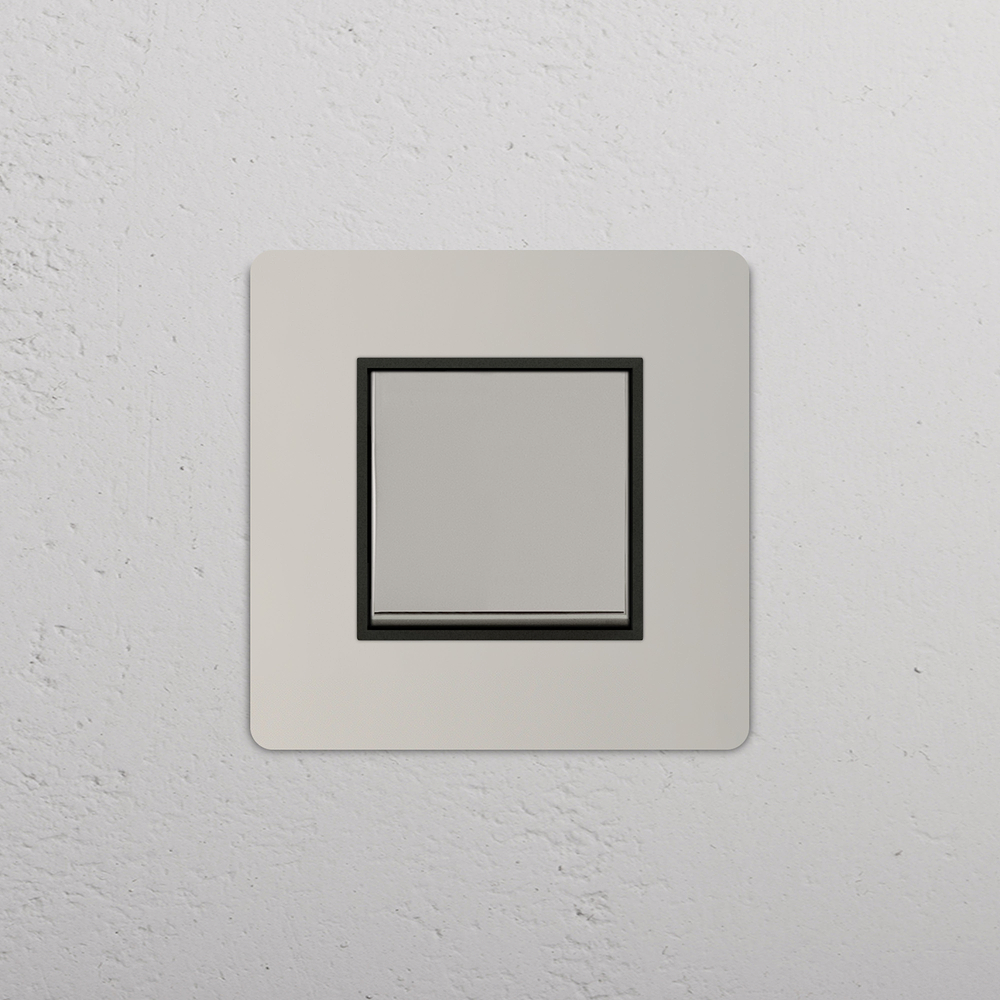 Grove 2-Module Intermediate Rocker Switch – Polished Nickel | Black