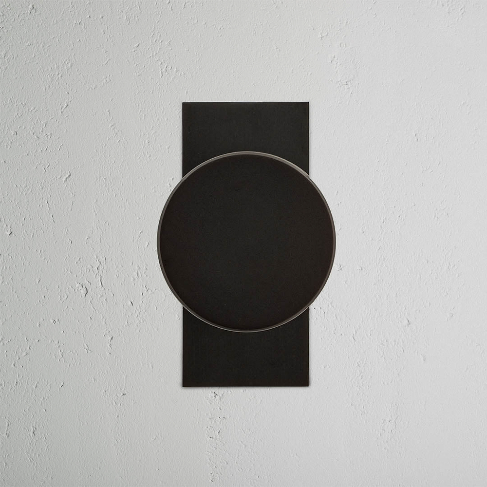 Onslow Short Plate Fixed Door Knob - Bronze