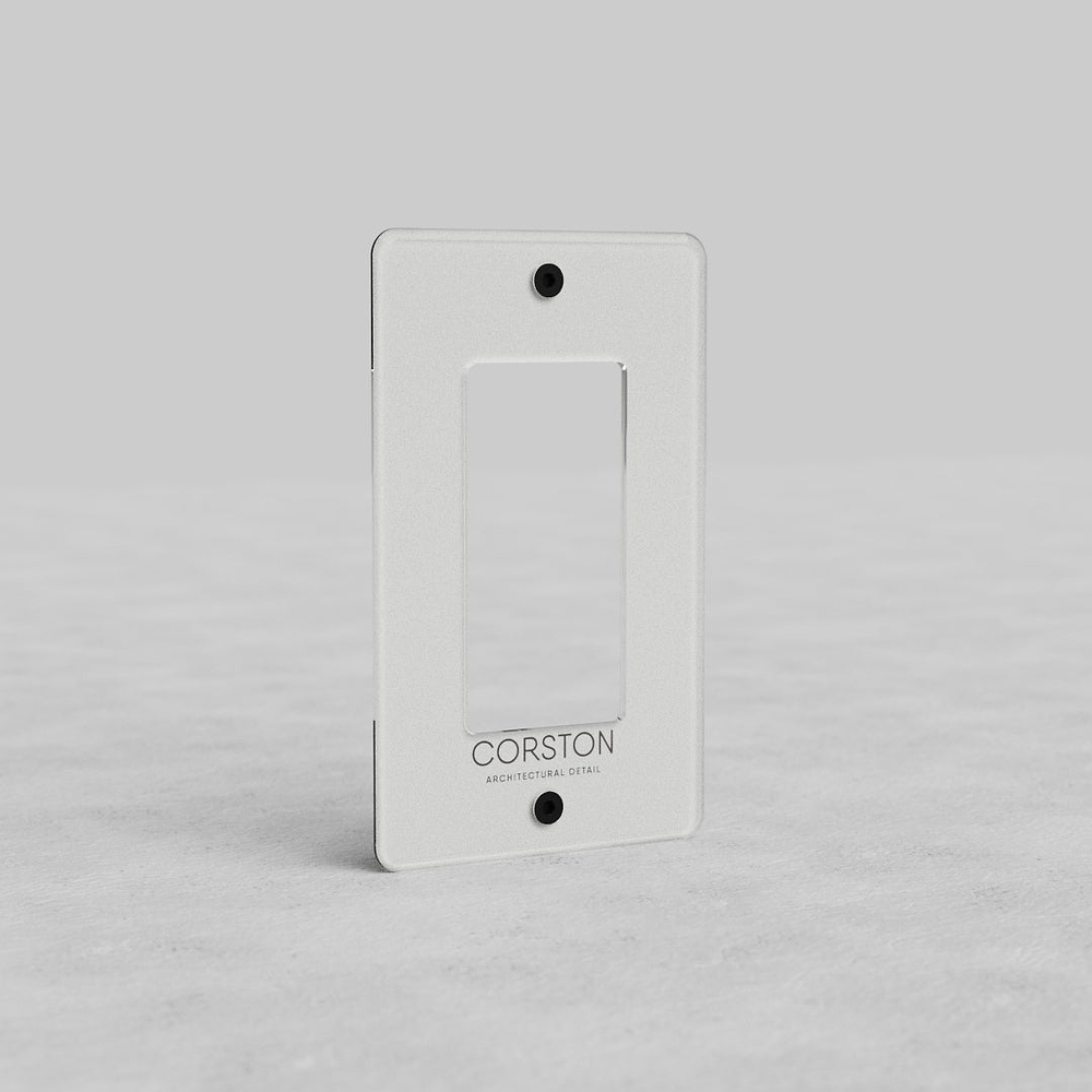 Kew 1G Outlet Plate - Clear
