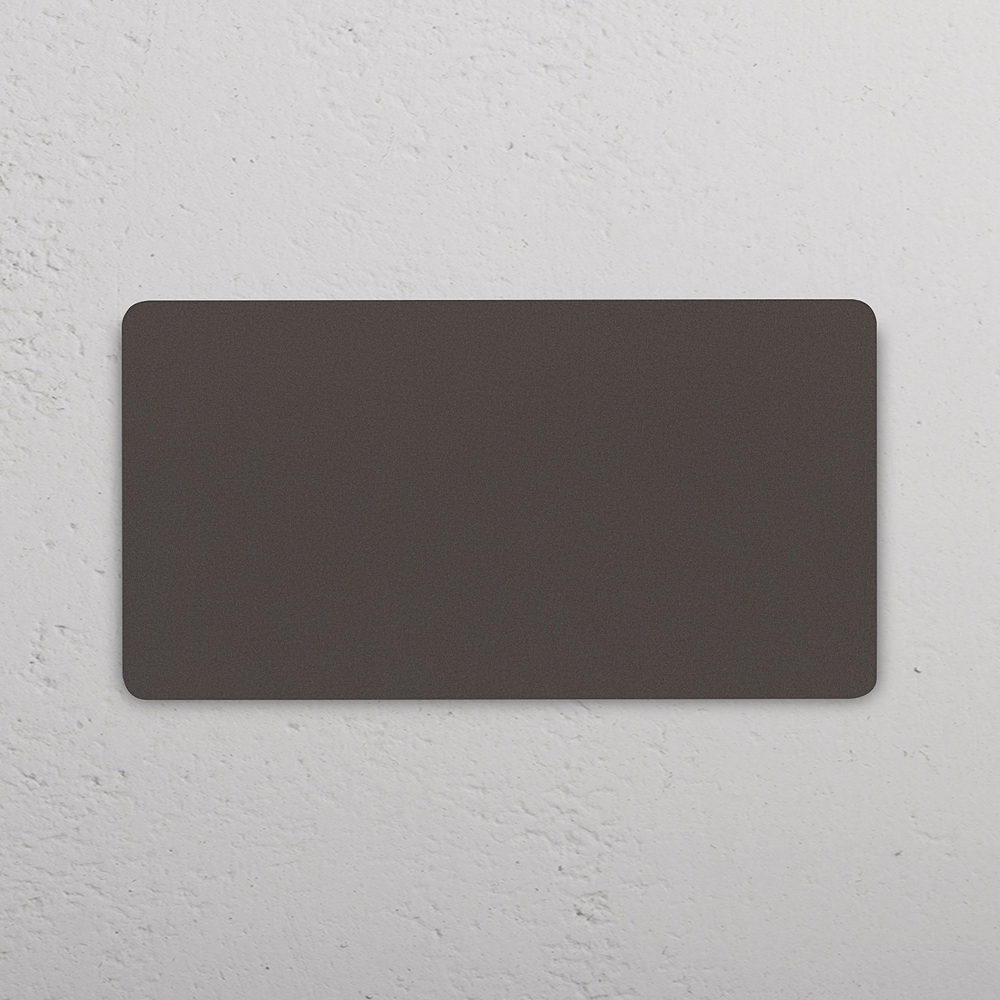 Grove Tapa ciega (marco doble) - Bronce