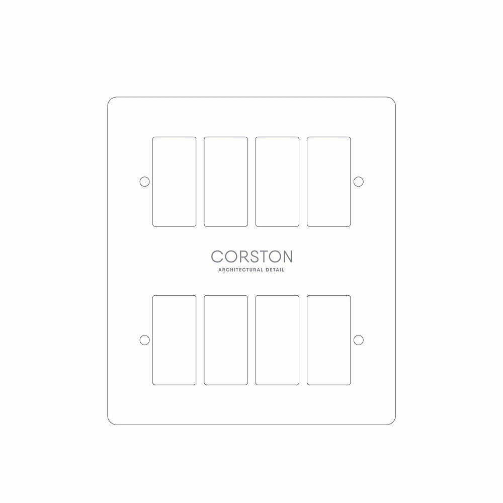 8G Rocker Front Plate Paper Template