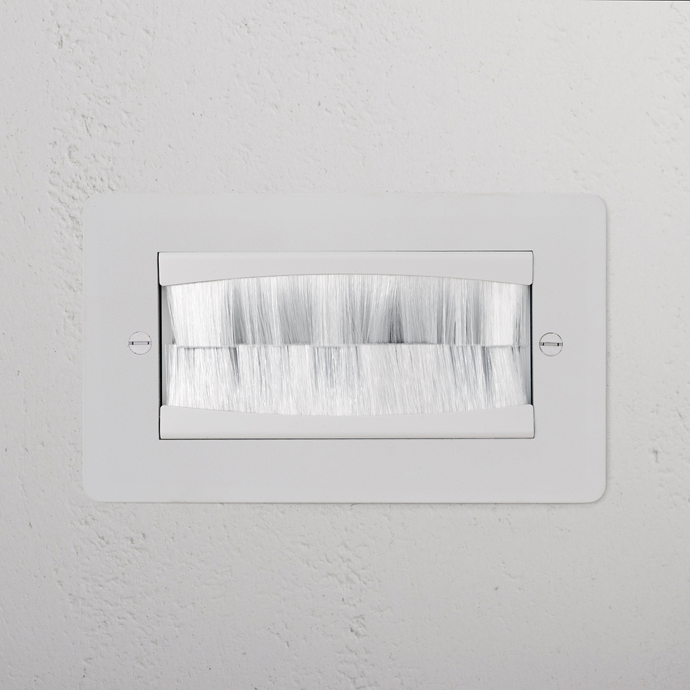 Double Brush Plate - Paintable | White