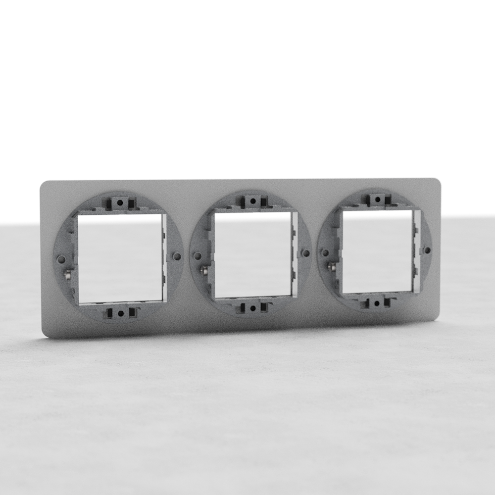 Kew Plaque Insert 45 mm (Triple) - Peignable