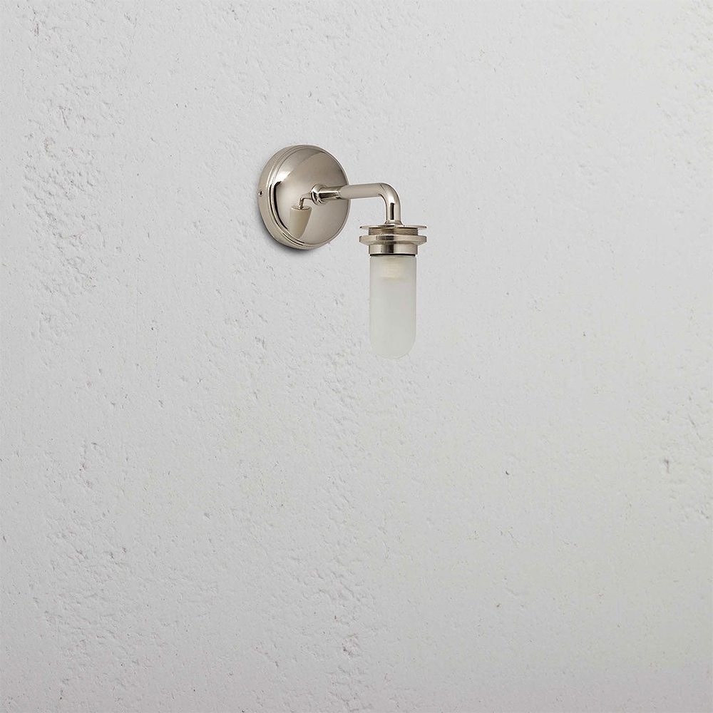 Claremont Small Downward Wall Light Body – Polished Nickel