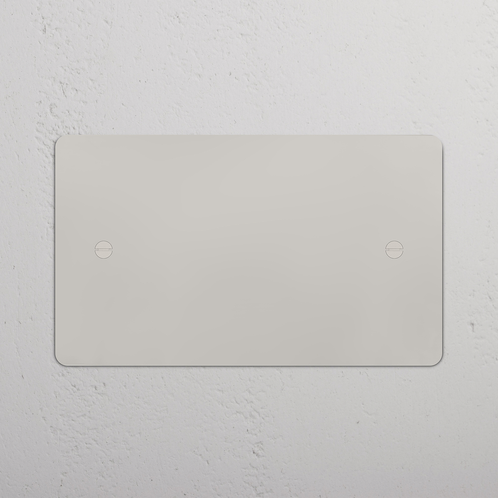 Double Blank Plate - Polished Nickel