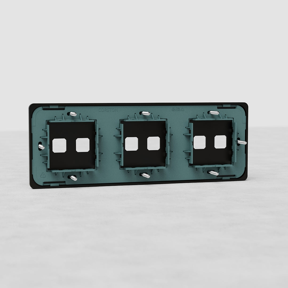 Grove Triple 6x Switch Plate - Bronze