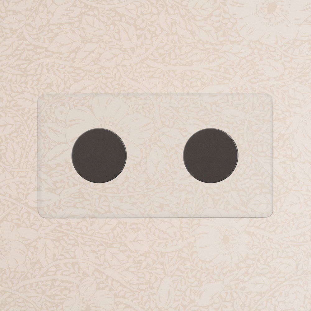 Kew Dimmer Rotativo Doppio 2x – Bronzo Trasparente